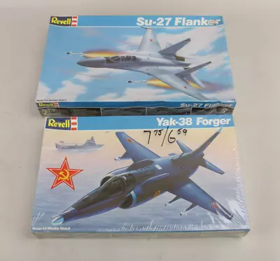 Lot Of 2 NOS VTG Revell 1/72 Model Kits Su-27 Flanker & Yak-38 Forger New Sealed • $29.99