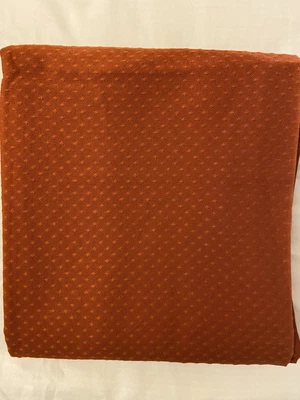 £0.99 • Buy Pair Of Handmade Curtains Used- Terracotta Colour 190cm X 202cm Excluding Tabs
