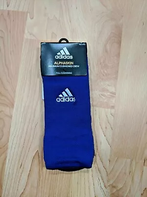 $18 • Buy ADIDAS Alphaskin Max Cushioned Crew Men's Large 9.5-12 Purple