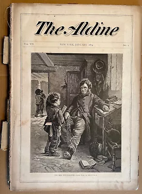 THE ALDINE Typographic Art Journal 1874 Vol. VII 1-12 • $19.99