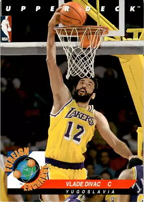 1992-93 Upper Deck #FE2 Vlade Divac Foreign Exchange • $1.19