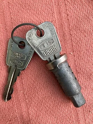 A Nos Genuine Fomoco Door Lock Barrel & 2 Knock Out Keys For Ford MK1 Cortina • £45