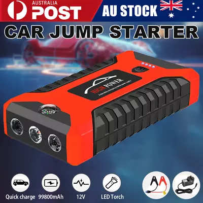 99800mAh Portable Car Jump Starter Booster 12V Battery Charger Power Bank • $50.59