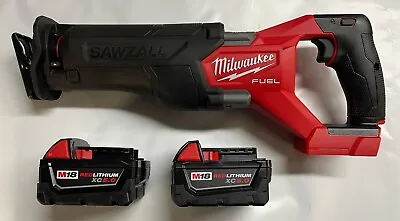 Milwaukee 2821-20 Fuel M18 Volt  Sawzall Reciprocating Saw W 2- Batteries New • $230