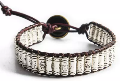 Boho Handmade Natural Stone Wrap Bracelets Crystal Beads Bracelet Jewelry • $15.93