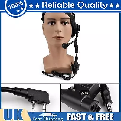 1x HD-02 Z-Tactical Bowman Elite II Headset U94 PTT For Kenwood BaoFeng Radio AS • £22.79