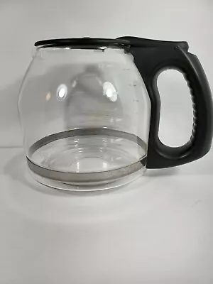 Mr Coffee 12 Cup Carafe Glass Replacement Decanter Pot Black Handle & Lid 262 • $12.97