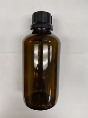 One Amber Glass 1000ml Round Bottle With Cap Laboratory • $5
