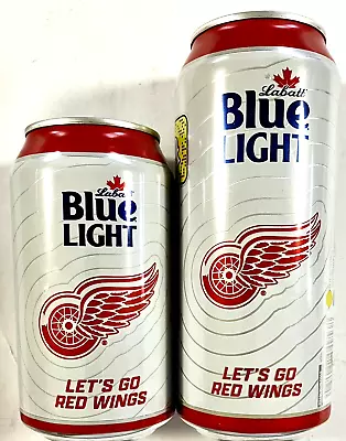 Labatt Blue Light Detroit Red Wings Let’s Go Empty Beer Can 12 Or16 Oz Canada BO • $0.99