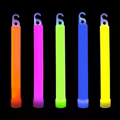 50 Pcs 6'' Premium Glow Sticks Bulk - Glow Necklaces Bulk Light Up Necklaces ... • $25.18