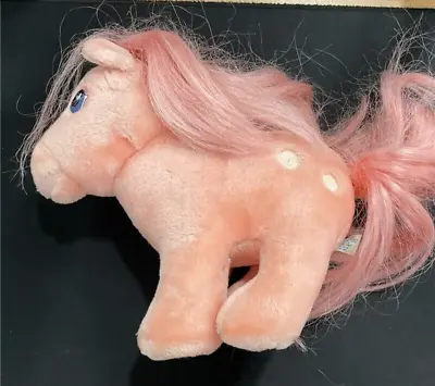 Vintage My Little Pony Cotton Candy Hasbro Softies Stuffed Plush Pink • $17.50