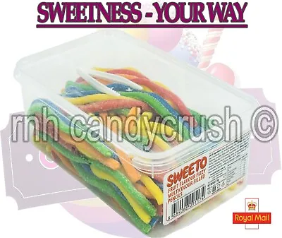 1KG Sweeto Fruit Flavour Fizzy Multicolour Filled Pencils Pick N Mix Sweets • £9.97