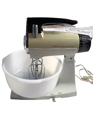 Sunbeam Mixmaster Vintage 12 Speed Stand Mixer With Original Bowl • $58.90