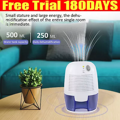Portable Dehumidifier Small Ultra-quiet Electric Dehumidifiers For 2200 Cubic FT • $34.50