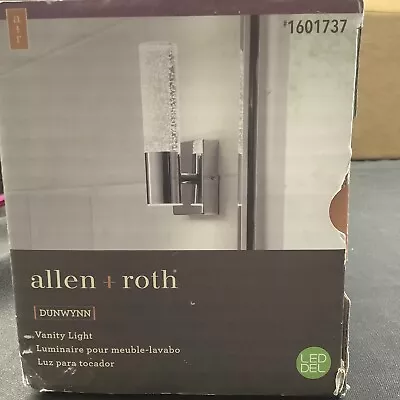 Allen+Roth Dunwynn Vanity Light Chrome Finish 1601737 H2 • $49.99