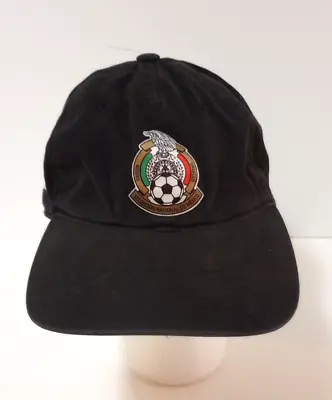 Adidas Black Cap Mexico Soccer Futbol Strap Back • $10