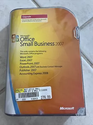 Microsoft Small Business 2007 (Retail) (1 User/s) - Upgrade For Windows. • $10