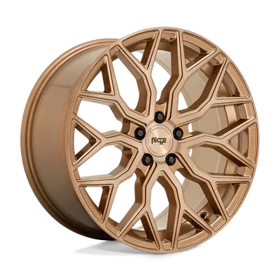 Niche M263 Mazzanti 22X10 +30 Bronze Brushed Wheel 5X130 (QTY 1) • $532