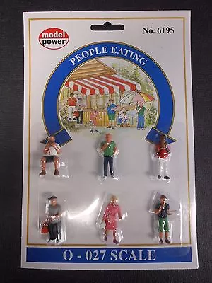 Model Power O Scale People Eating Pack (6 Figures) - MP6195 • $14.99