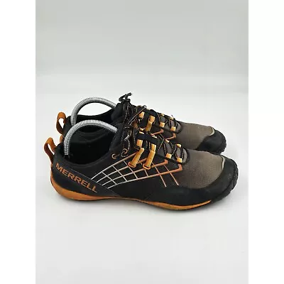 Merrell Sneaker Trail Glove 2 Barefoot Running Shoes Mens Black Tanga Size 8.5 • $28