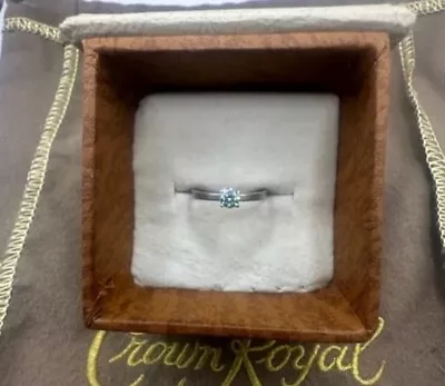 Charles And Colvard 0.25 Ct Moissanite Size 5 Sterling Silver Ring • $32.99