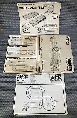 Vintage Aurora Model Motoring AFX Slot Car Catalog Layout Manuals 1968 - 1970 • $18.95