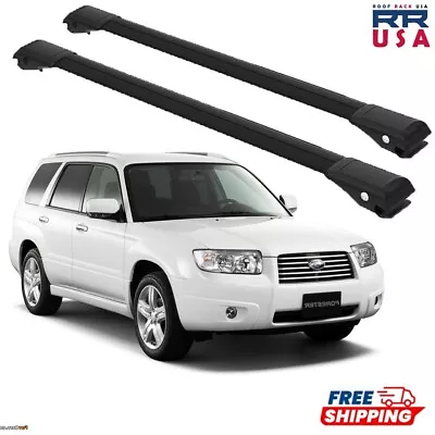 For Subaru Forester SG 2002-2008 Flush Rails) Cross Bars Black Set • $129