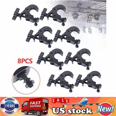 8Pcs Stage Lighting Clamps For DJ Truss Clamp Heavy Duty 330lbs Aluminum Alloy • $65.80