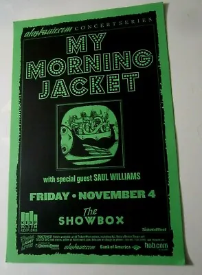 My Morning Jacket 2005 Original Seattle Concert Show Poster Saul Williams • $12