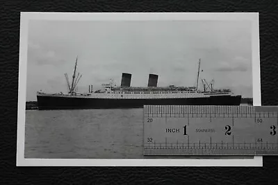 Cunard White Star Line Rms Mauretania From Hythe Private Photo 3  X 5  1957 • $31.13