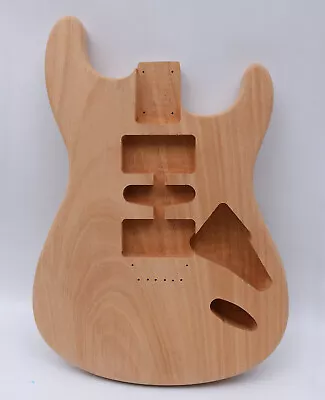 Unfinished Guitar Body Mahogany Wood HSH Pickups Style Bolt On Heel For DIY • $81.88