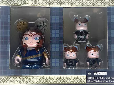 DISNEY PIXAR Vinylmation - BRAVE SET - MERIDA & 3 BROTHERS Set In UNOPENED Box  • $19.95