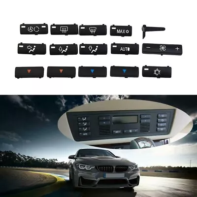 Button Ac Climate Control Cover For BMW X5/E53 E39 Interior 14pcs Useful • $31.80