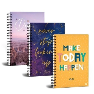 £4.48 • Buy 2023-2024 A5 Hardback Wiro Academic Diary Spiral  Week To View  Student Diary