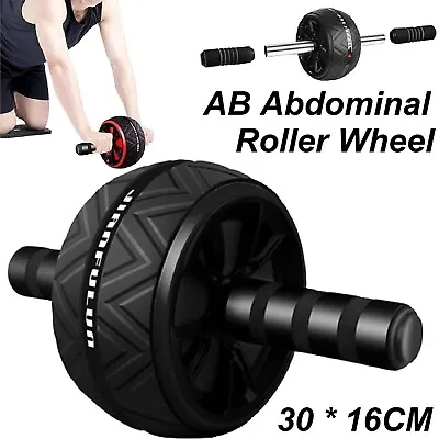 AB Abdominal Roller Wheel Fitness Waist Core Workout Exercise Wheel Home Gym AU • $21.49