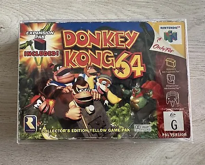 ⭐️Donkey Kong 64 ⭐️ - Expansion Pack Bundle - NINTENDO 64 - PAL - Complete CIB • $800