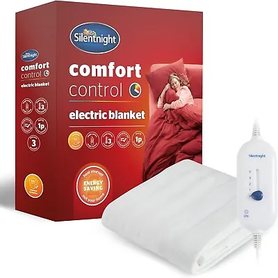 Silentnight Electric Heated Under Blanket Fast Heat Up Comfort Control. Single  • £19.40
