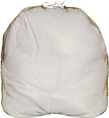 Coyote Brown Lightweight Nylon Mesh Utility Laundry Drawstring Bag • $11.99