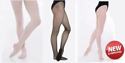 £7.45 • Buy Ladies High Performance Dance Tights - Footed Convertible Fishnet Ballet Tights