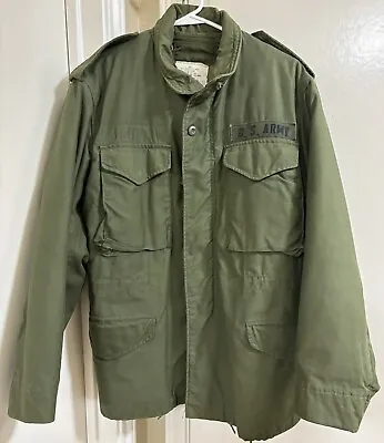 US Army Military M65 Coat Cold Weather Field Jacket With Liner Size Small! • $69.99