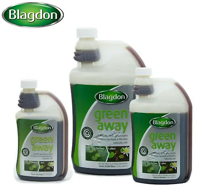 £10.39 • Buy Blagdon Green Away Pond Algae Clear Water Treatment Interpet Harmless To Fish