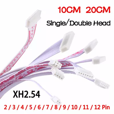 XH2.54mm Flat Ribbon Cable 10/20CM Length Red & White 2/3/4/5/6/7/8/9/10/12 Pin • $2.05