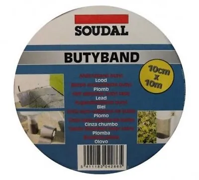 Soudal Butyband Lead Flash Band Tape (Self Adhesive – Colour Lead) Flashband • £30.49