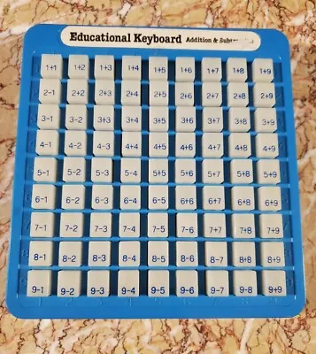 Vintage Educational Keyboard Addition Subtraction Press And See Magic Math • $10