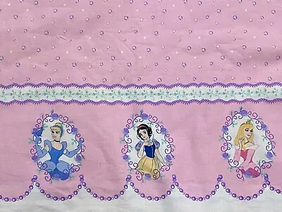 BTHY Disney Princess II Double Border Fabric Pink Cinderella Snow White Springs • $4.99