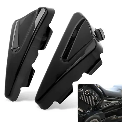 Gloss Black Tank Side Frame Covers For 2007-2017 Harley V-rod Night Rod Special • $54.99
