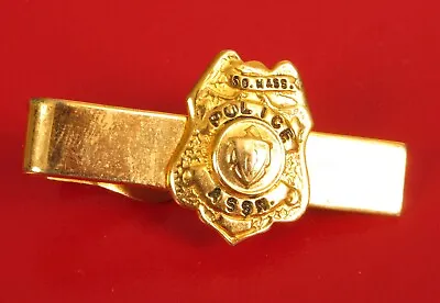 Vintage Southern Massachusetts Police Association So Mass Badge Tie Bar Clip !! • $28