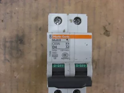 Merlin Gerin 17939  2 Pole 400VAC 50Hz 4A Circuit Breaker  • $20