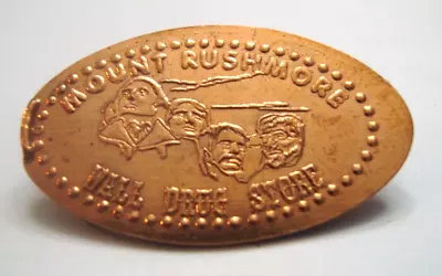 WALL DRUG STORE South Dakota - Mt. Rushmore Type 1 -- Elongated Copper Penny • $1.99