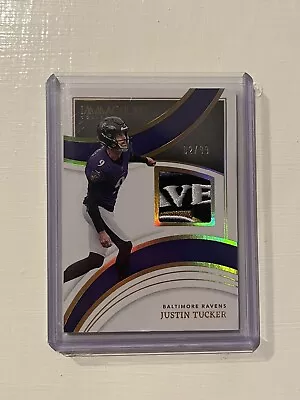 Justin Tucker 2022 Immaculate Baltimore Ravens Player Worn Sick Logo Patch 2/99 • $79.99